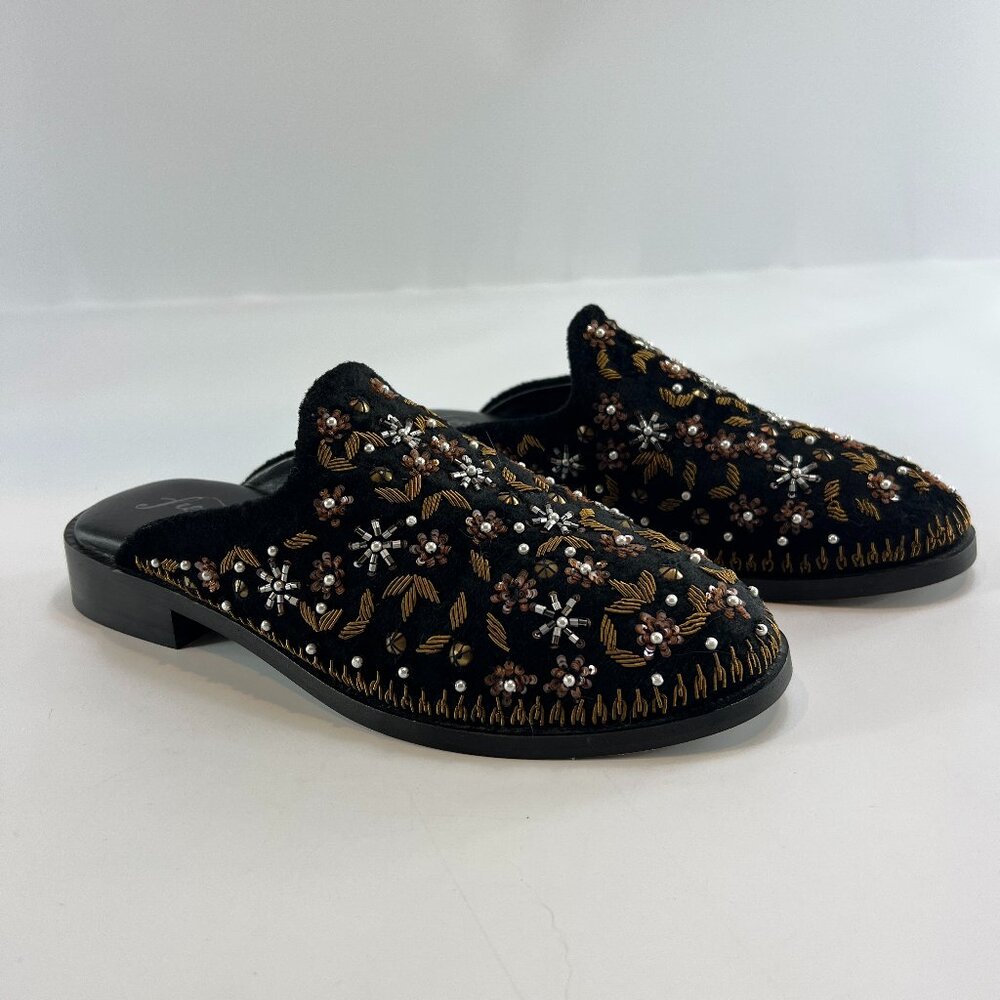 Free People Cosmic Beaded Loafer Mules